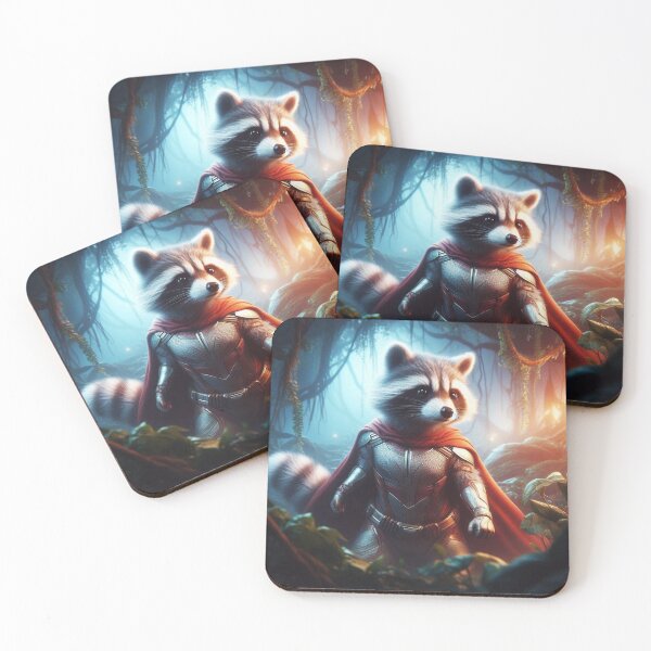 Item preview, Superhero Cute Raccoon designed and sold by Dogandesighn.