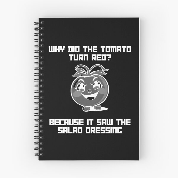 Item preview, Funny T-Shirt: "Why Did the Tomato Turn Red? Because It Saw the Salad Dressing!" designed and sold by Mercixai.