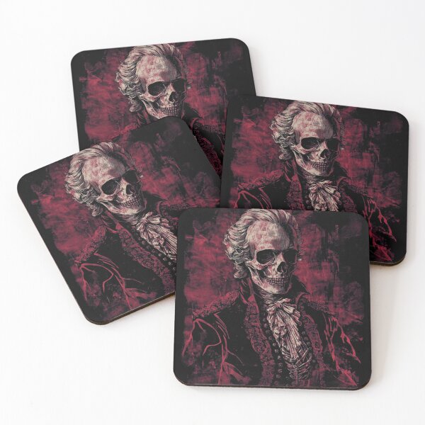 Item preview, Dark Gothic Mozart Skull - Macabre Baroque Art designed and sold by SRZT.