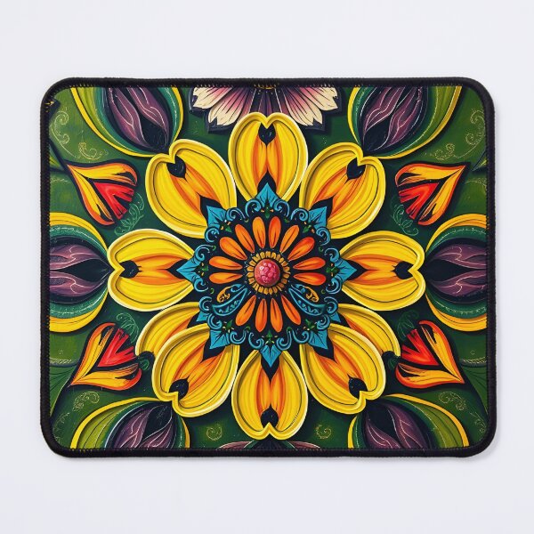 Item preview, Groovie Flower Power Pattern – Psychedelic Floral Vibes designed and sold by WAUZ.