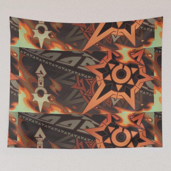 Item preview, Mavuika: Sun-Crowned Genshin Impact Namecard designed and sold by kazatodoesart.