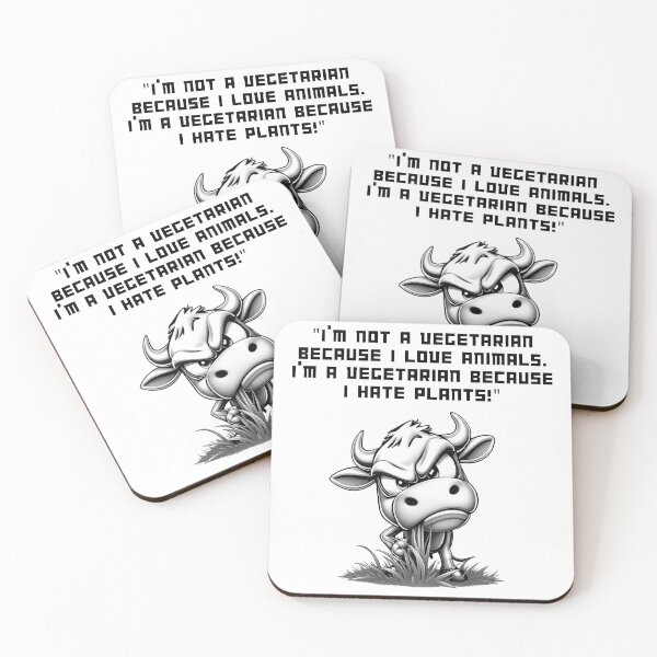 Item preview, Funny T-Shirt: "I’m Not a Vegetarian Because I Love Animals. I’m a Vegetarian Because I Hate Plants!" designed and sold by Mercixai.