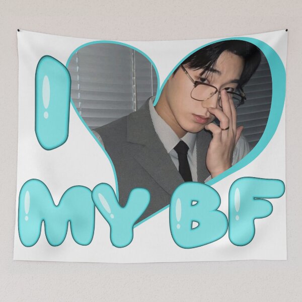 Item preview, Kpop Ateez San I love My Boyfriend Funny designed and sold by StarBunnyDesign.