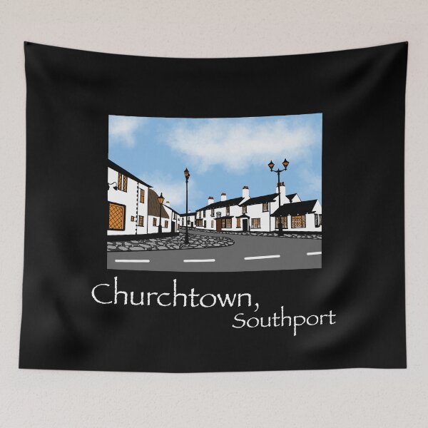 Item preview, Churchtown, Southport Digital Art  designed and sold by DaisyReedStudio.