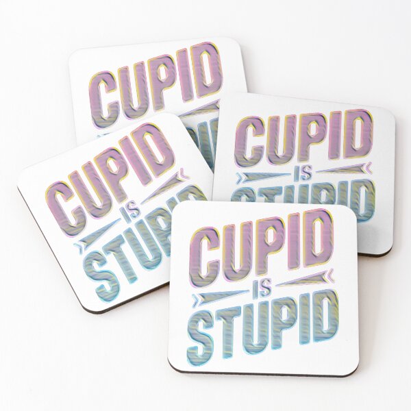 Item preview, Cupid is Stupid – Funny Valentine's Day Anti-Love designed and sold by creativerooney.