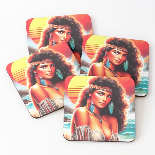 Item preview, Vintage Native Woman designed and sold by PulpVintage.
