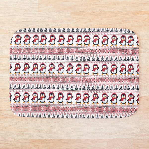 Item preview, Suéter feo de árboles de Navidad y pingüinos designed and sold by AmyJoDesigns.