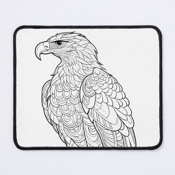 Item preview, Eagle #5 Coloring Page Pattern  designed and sold by DavidColoring.