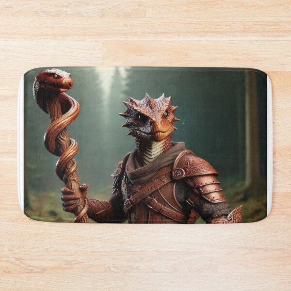 Item preview, Copper Dragonborn Ranger with Staff of the Python designed and sold by Johnny MeatShield.
