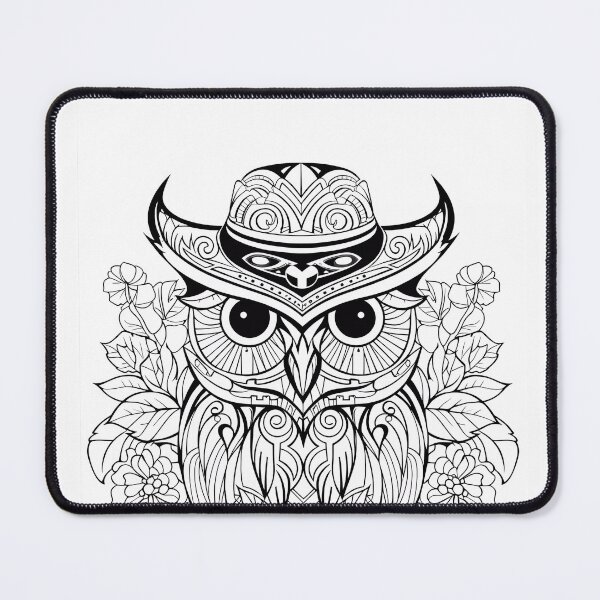 Item preview, Owl #18 Coloring Page Pattern  designed and sold by DavidColoring.