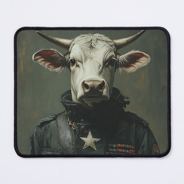 Item preview, Soldier Cow - Animal Art designed and sold by Chrisjeffries24.