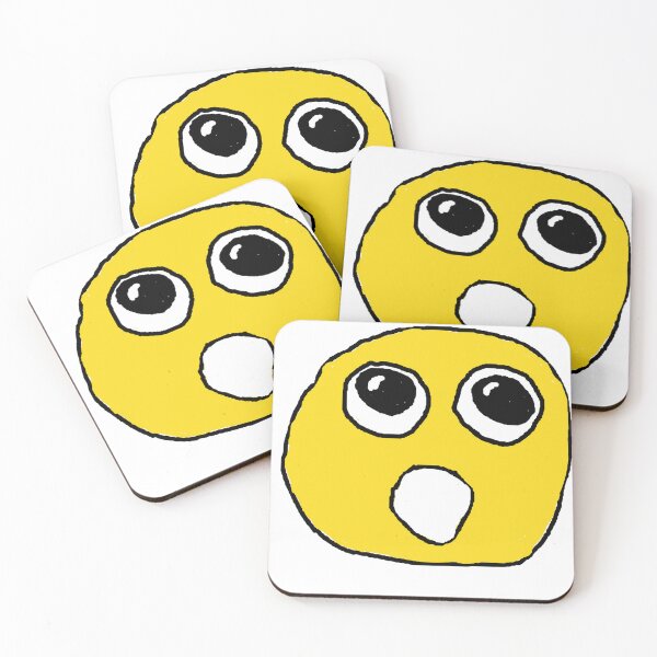 Item preview, A cursed emoji that looks surprised, shocked, with wide-open eyes. designed and sold by Vetagio.