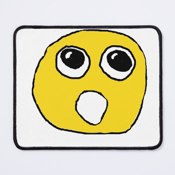 Item preview, A cursed emoji that looks surprised, shocked, with wide-open eyes. designed and sold by Vetagio.