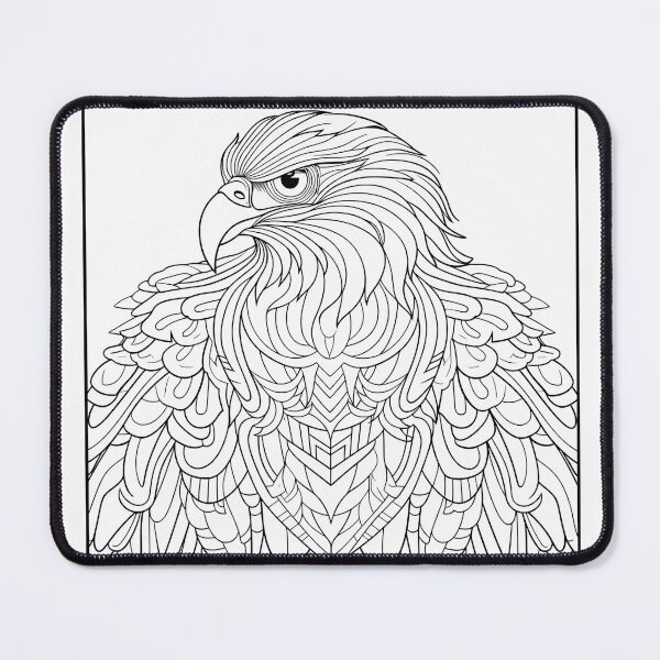 Item preview, Eagle #6 Coloring Page Pattern  designed and sold by DavidColoring.