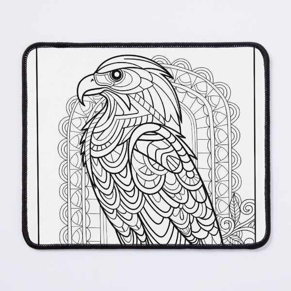 Item preview, Eagle #7 Coloring Page Pattern  designed and sold by DavidColoring.