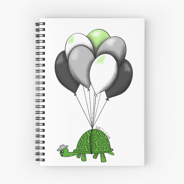 Item preview, Agender Pride Turtle Balloons designed and sold by Haley Scott.