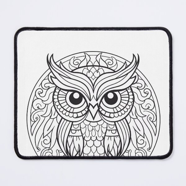 Item preview, Owl #9 Coloring Page Pattern  designed and sold by DavidColoring.