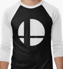 Super Smash Bros Logo Men's Baseball ¾ T-Shirt