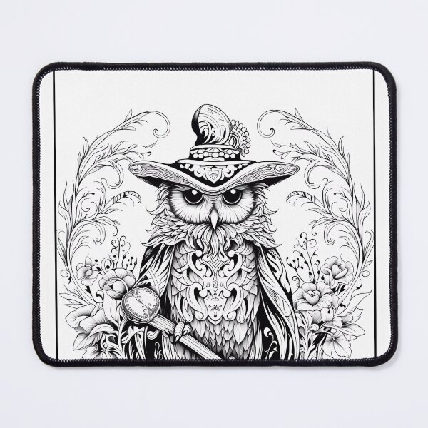 Item preview, Owl #17 Coloring Page Pattern  designed and sold by DavidColoring.