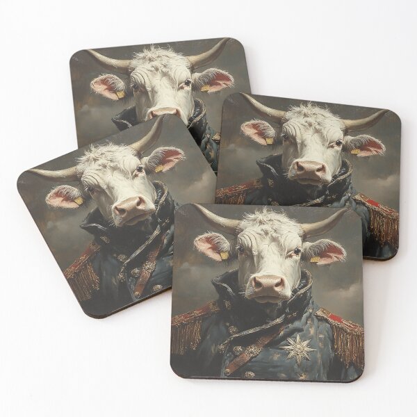 Item preview, Military General Cow - Animal Art designed and sold by Chrisjeffries24.