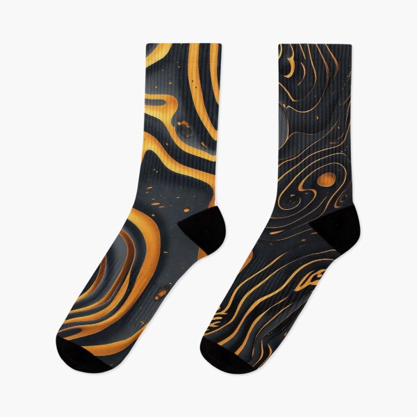 Item preview, Black Yellow Wave designed and sold by Visual-Elixir.