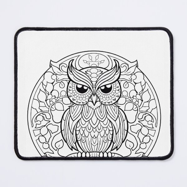 Item preview, Owl #14 Coloring Page Pattern  designed and sold by DavidColoring.