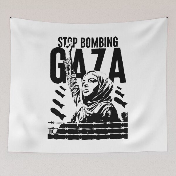 Item preview, Stop Bombing Gaza; designed and sold by StickerApe.