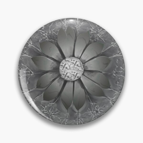 Item preview, Amanecer en Espejo – Monochrome Floral Elegance designed and sold by baindy.