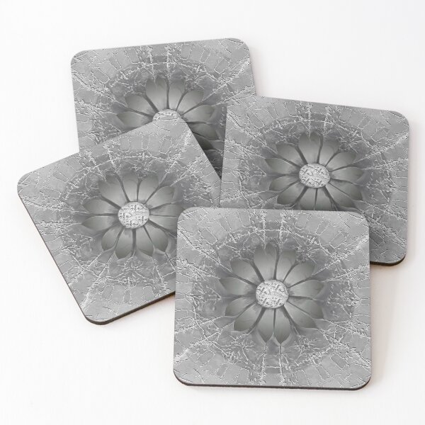 Item preview, Amanecer en Espejo – Monochrome Floral Elegance designed and sold by baindy.