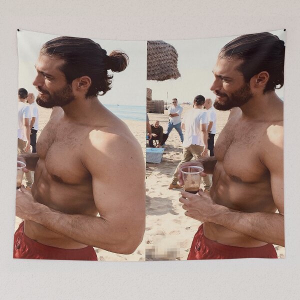 Item preview, Can yaman in thea beach designed and sold by ZamanEcho.