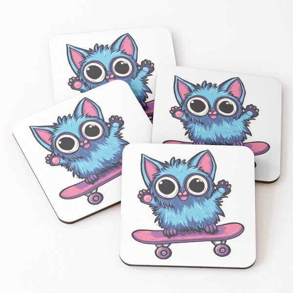 Item preview, Fluffy Monster Skate designed and sold by NicolasGlowArt.
