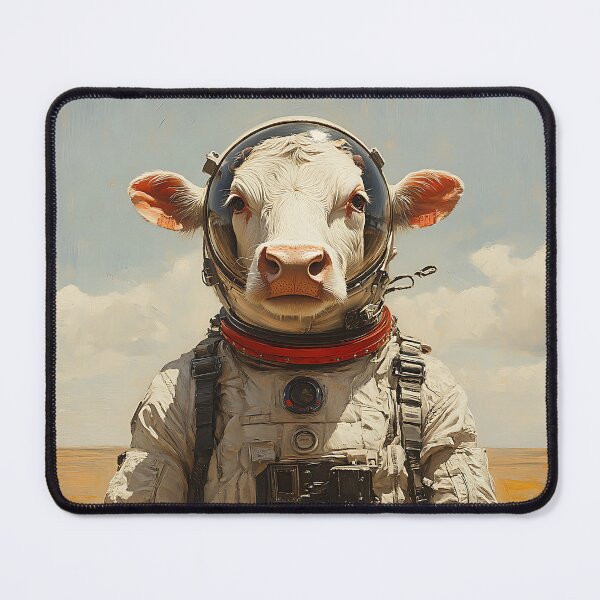 Item preview, The Astronaut Cow - Animal Art designed and sold by Chrisjeffries24.