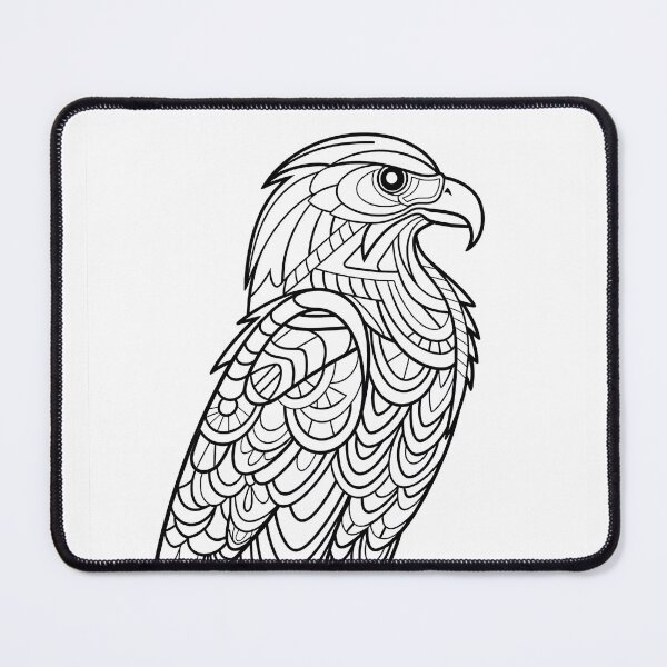 Item preview, Eagle #4 Coloring Page Pattern  designed and sold by DavidColoring.