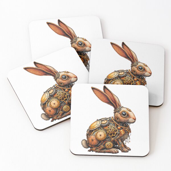 Item preview, Steampunk Easter bunny designed and sold by Anne-Abadie.