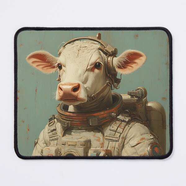Item preview, The Astronaut Cow - Animal Art designed and sold by Chrisjeffries24.