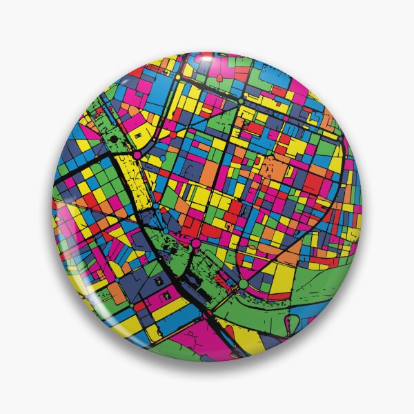 Item preview, Póster de viaje pop art con el mapa de la ciudad de Valencia designed and sold by Stadify.