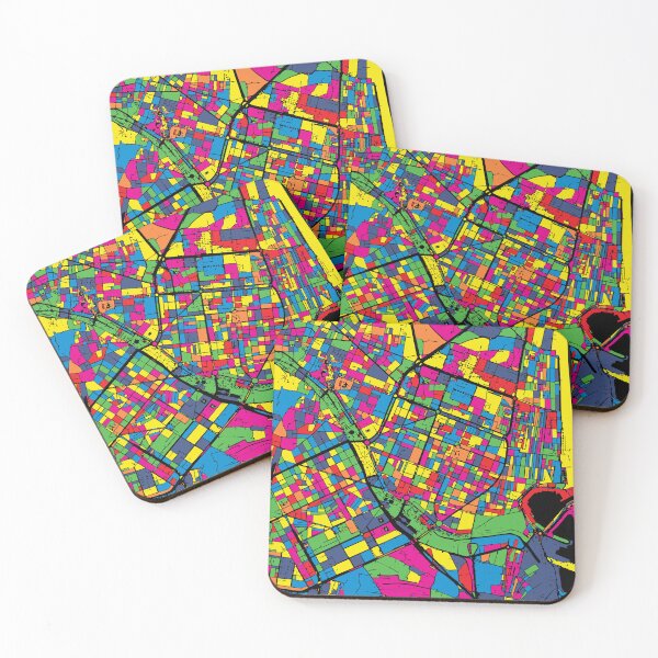 Item preview, Póster de viaje pop art con el mapa de la ciudad de Valencia designed and sold by Stadify.