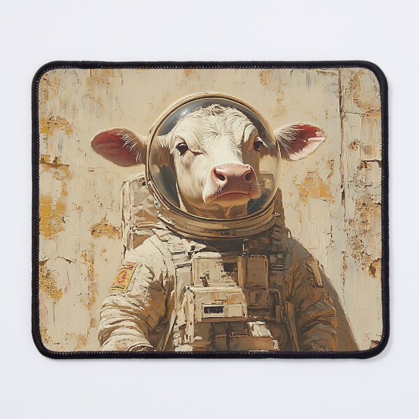 Item preview, The Astronaut Cow - Animal Art designed and sold by Chrisjeffries24.