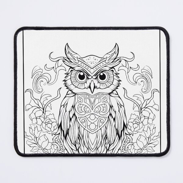 Item preview, Owl #15 Coloring Page Pattern  designed and sold by DavidColoring.
