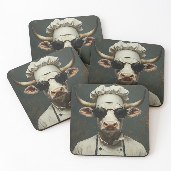 Item preview, Cool Chef Cow - Animal Art designed and sold by Chrisjeffries24.