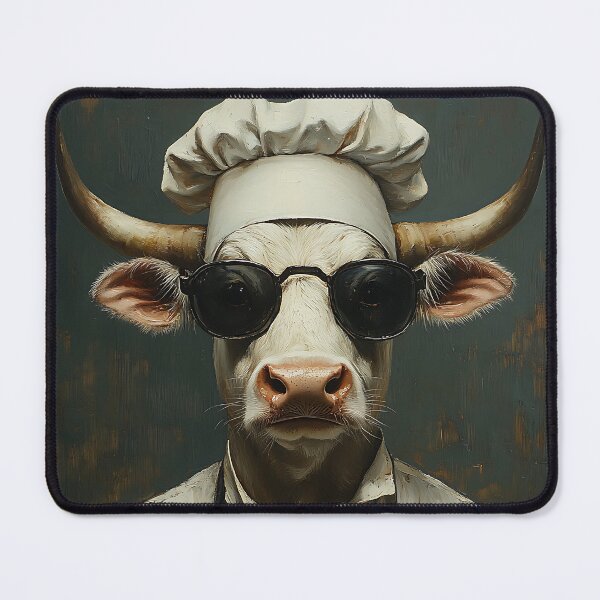 Item preview, Cool Chef Cow - Animal Art designed and sold by Chrisjeffries24.