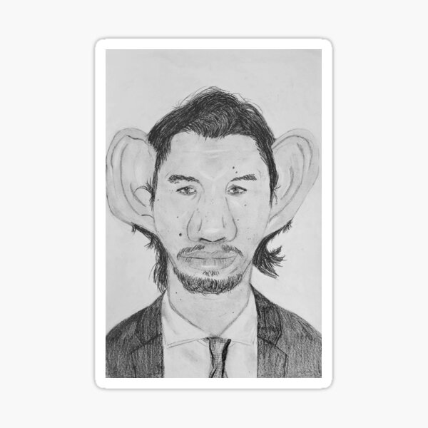 Aperçu de l'œuvre Adam Driver, le fou créée et vendue par Christina and Juliana Creations.