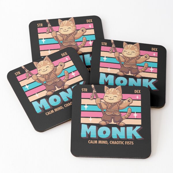 Item preview, DnD Monk Kawaii designed and sold by sunburstrpg.
