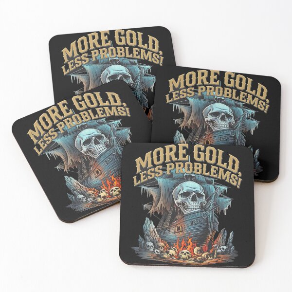 Item preview, More gold less problems - Pirate trading - A pirates life chose me - Always be a pirate - Pirates bay - Caribbean adventure - Pirates problems designed and sold by JansenGS.