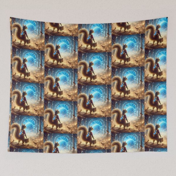 Item preview, Time Traveler Cute Squirrel designed and sold by Dogandesighn.