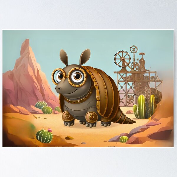 Item preview, Steampunk Giant Armadillo designed and sold by Sillytoe.