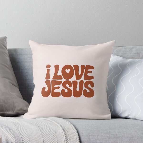 Item preview, I Love Jesus Boho Christian Bible Verse Typography designed and sold by  KnitLuv.