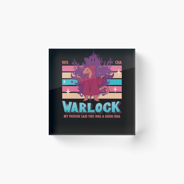 Item preview, DnD Warlock Kawaii designed and sold by sunburstrpg.
