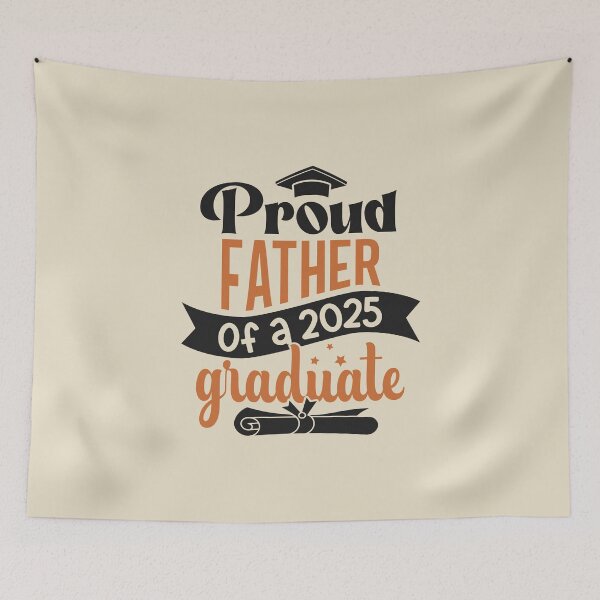 Item preview, Proud Father Of A 2025 Graduate Family Member Graduation designed and sold by eclecTEEq.
