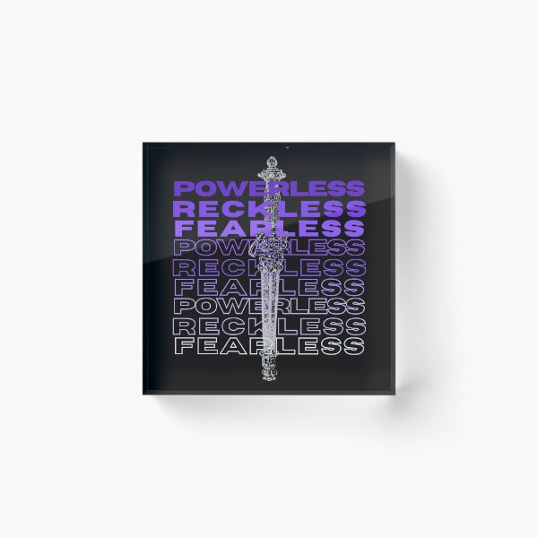 Item preview, Powerless Reckless Fearless designed and sold by Bookish Delights.